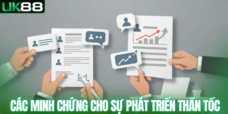 Các minh chứng cho sự phát triển thần tốc