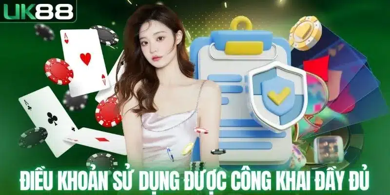 Điều khoản sử dụng được công khai đầy đủ 