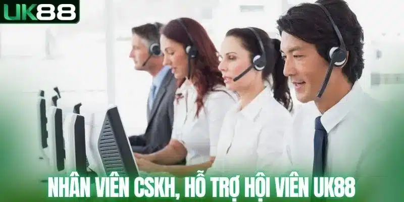 Nhân viên CSKH, hỗ trợ hội viên UK88